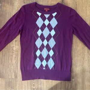 Merona purple argyle sweater!